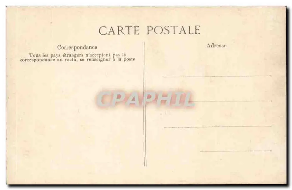 Paris — Les Invalides — O Túmulo de Napoleão — Editor E.P.D. n° 4436 - Verso