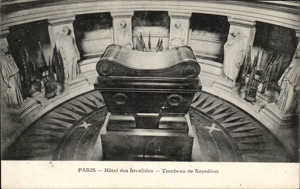 Paris — Hotel dos Invalidos — Túmulo de Napoleão — editor Rivoli - Frente