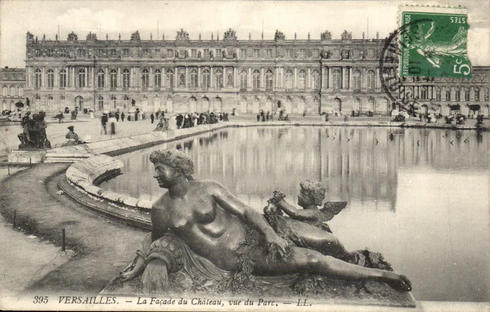 Versailles — A Facha do Castelo, vista do Jardim — LL. — n° 395 - Frente