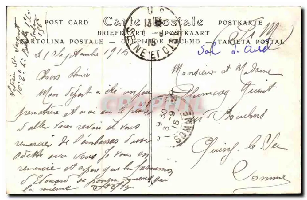 Pontoise — Ansicht vom Saint-Ouen-l'Aumône — ND Phol. n°219 - Rückseite