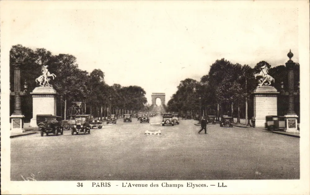 Paris - A Avenida dos Campos Elísios — LL. - n°34 - Frente
