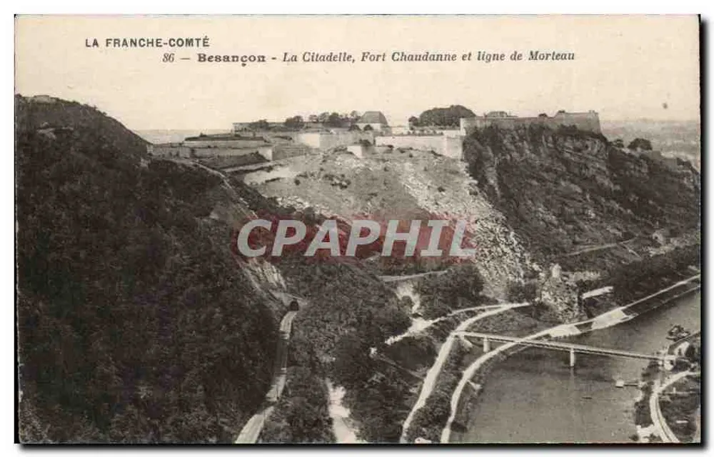 Besançon - Die Citadel, das Fort Chaudanne und die Linie Morteau — n°86 - Vorderseite