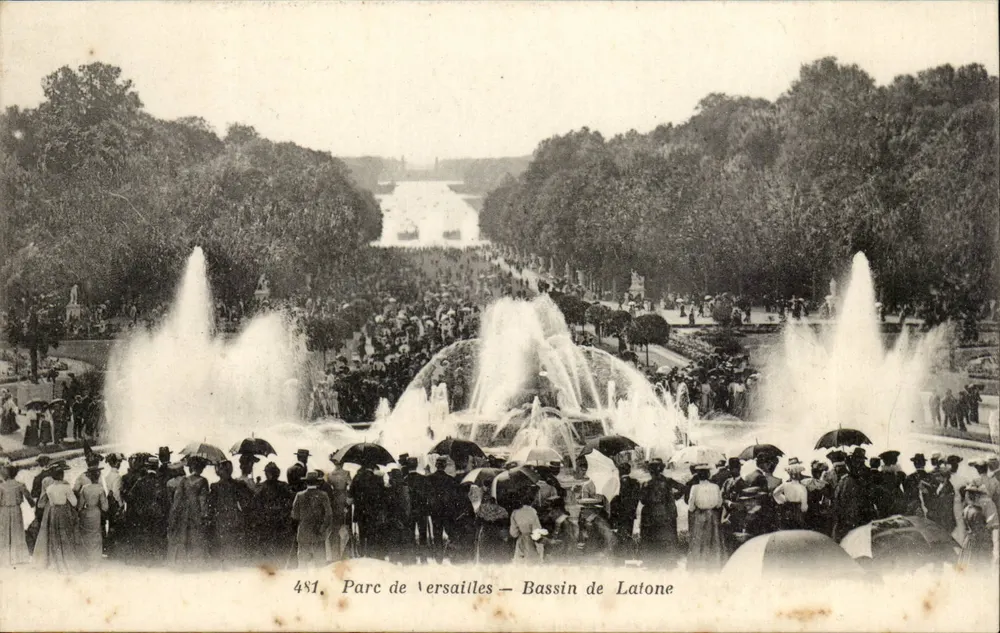 Park Versaille — Basen Latony — wydawca nieznany, nr seryjny 481 - Awers