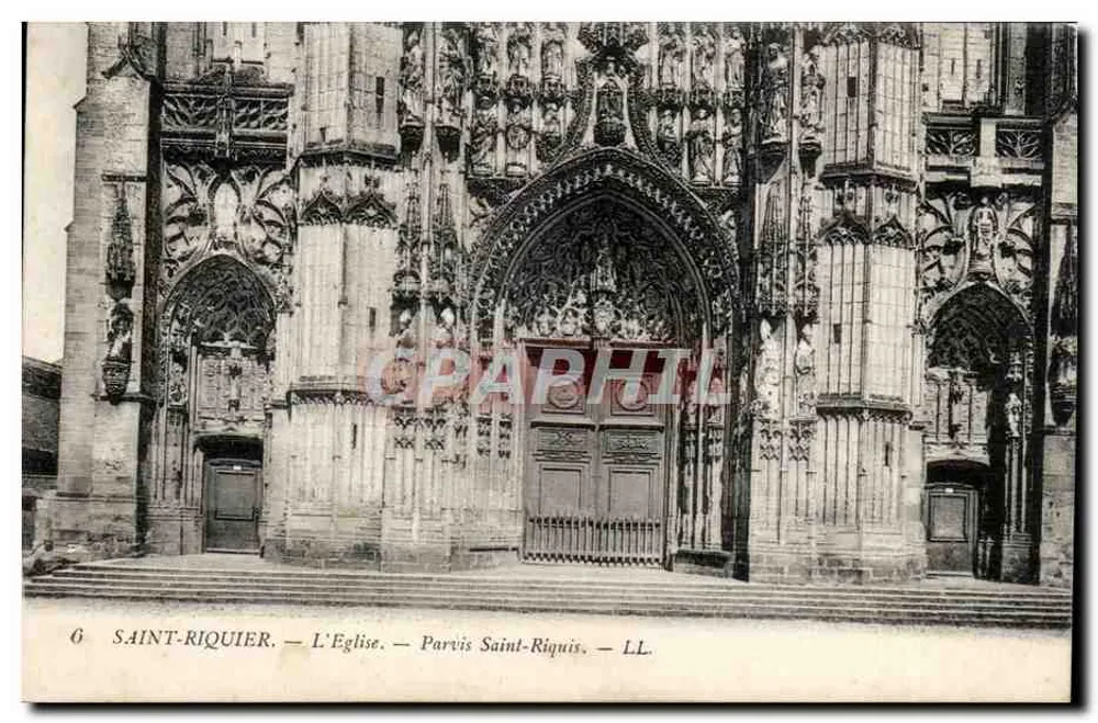 Saint-Riquier — Die Kirche — Parvis Saint-Riquis — LL - Vorderseite