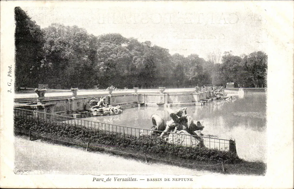 Parque de Versailles — Bassin de Neptune — G. Phot. - Frente