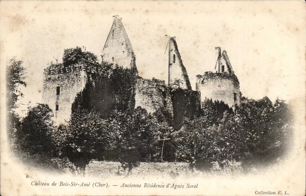 Schloss Bois-Sir-Amé (Cher) — Ehemalige Residenz von Agnès Sorel — Sammlung E. L. - Vorderseite