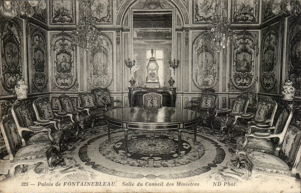 Schloss FONTAINEBLEAU — Zimmer des Ministerrats — ND Phot. n° 325 - Vorderseite