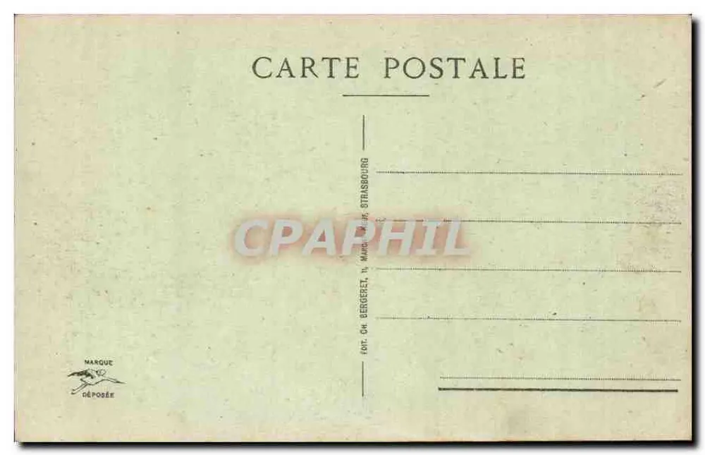 Strasbourg - Palais du Haut-Commissariat de la République — éditeur Marque, n° 286 - Verso