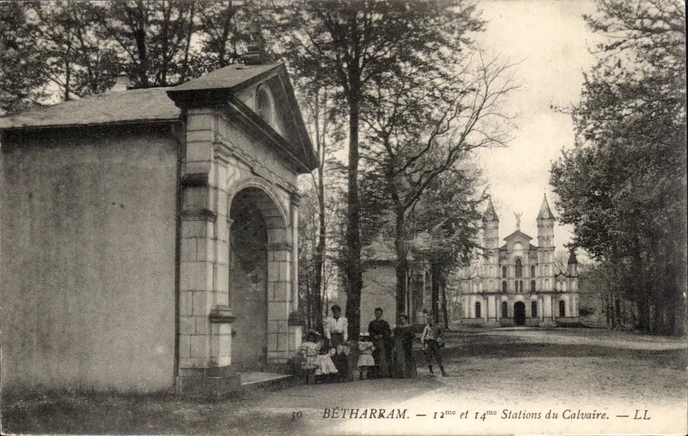 Bétharram — 12ª y 14ª Estaciones del Calvario — LL - Anverso