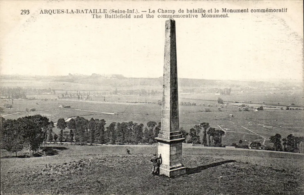 Arques-la-Bataille (Seine-Inf.) — Schlachtfeld und Gedenkmonument — Neurdein Frères, Imp. Créée, Paris-Cobell - Vorderseite