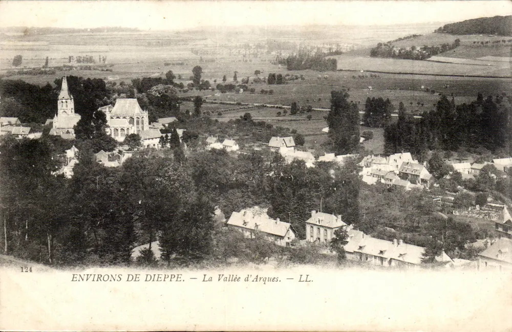 Ao redor de Dieppe — A Vale de Arques — LL. — N° 124 - Frente