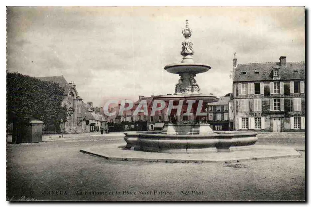 Bayeux — Fontäne und Place Saint-Police — ND Phot. - Vorderseite