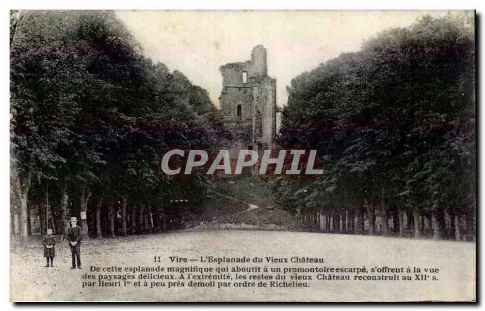 Vire — A Esplanada do Velho Castelo — Edições H. Ermice - Frente