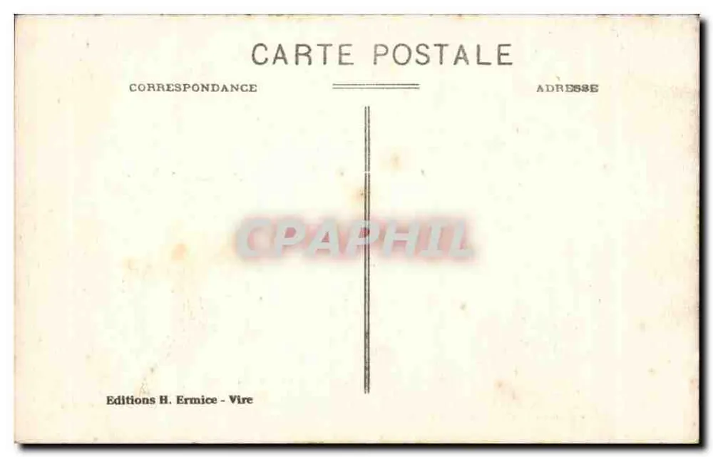 Vire — A Esplanada do Velho Castelo — Edições H. Ermice - Verso