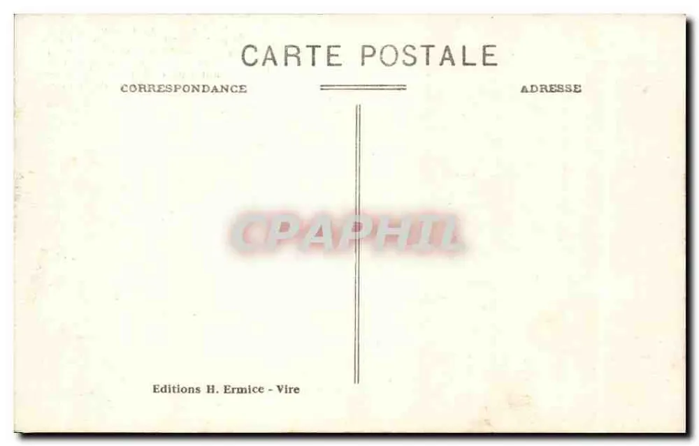 Vire — A Igreja Nossa Senhora — Editor H. Ermice, n°7 - Verso