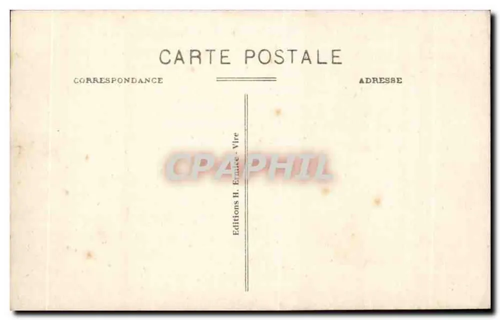 Vire - De Rochers van de Valle — gedicht van Henri Ermice — Uitgaven H. Ermice, Vire - Achterkant