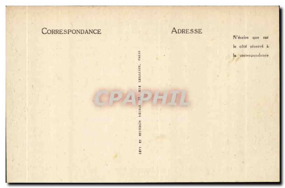 Lisieux - Entrée du Jardin de l'Étoile - Edition Maurice Duvey - Verso
