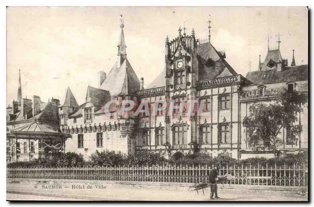 Saumur — Hotel de Ville — editor não identificado, número de série não visível - Frente