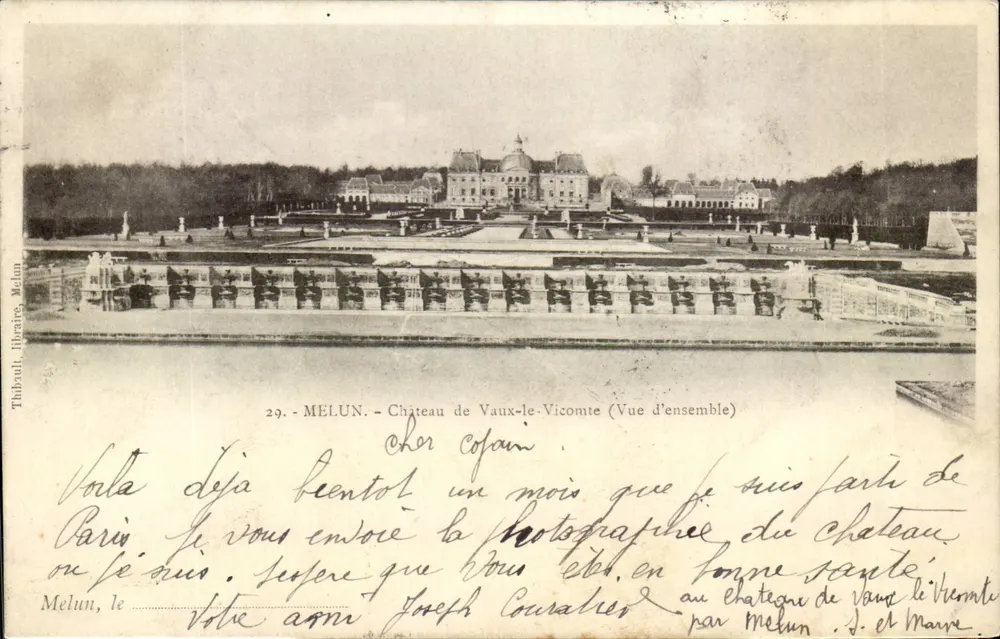 Castelo de Vaux-le-Vicomte — Vista geral — Thibault, Livraria, Melun, n°29 - Frente