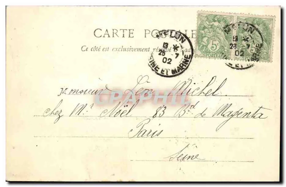 Castelo de Vaux-le-Vicomte — Vista geral — Thibault, Livraria, Melun, n°29 - Verso