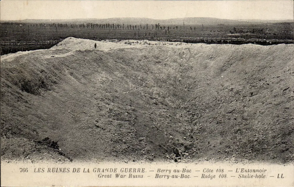 Die Ruinen des Großen Krieges — Berry-au-Bac — Côte 108 — L'Entonnoir — n° 766 - Vorderseite