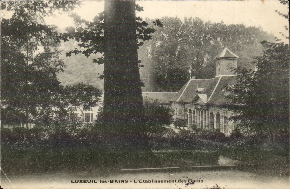LUXEUIL-LES-BAINS — A Instalação dos Banhos — editor desconhecido, número de série não visível - Frente