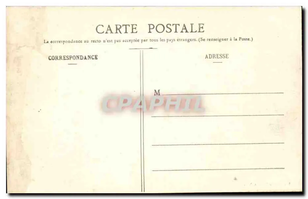 NANCY — Place de la Carrière, Ansicht vom Arc de Triomphe — Imprimeries Roudines, Nœux - Rückseite