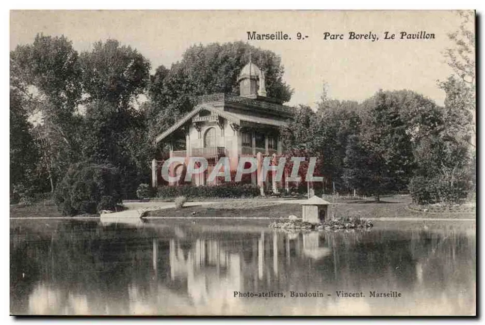 Marselha. Parque Borely, O Pavilhão — Photo-ateliers Bandouin - Vincent, Marselha - Frente