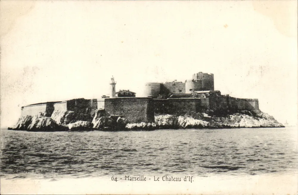 Marselha - O Castelo de If — Fototipia F. Labour, Marselha, n°64 - Frente