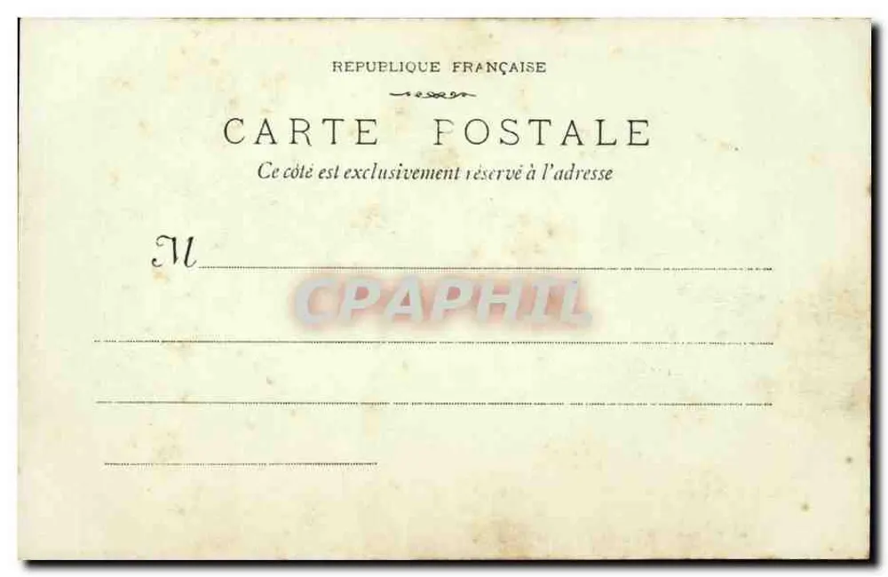 Marseille - A Porta de Aix — CPAPHIL — série 3 - Verso