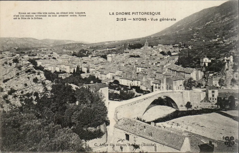 Nyons — Vista geral — C. Artuge filho, editor, Aulnays (Ardèche) - Frente