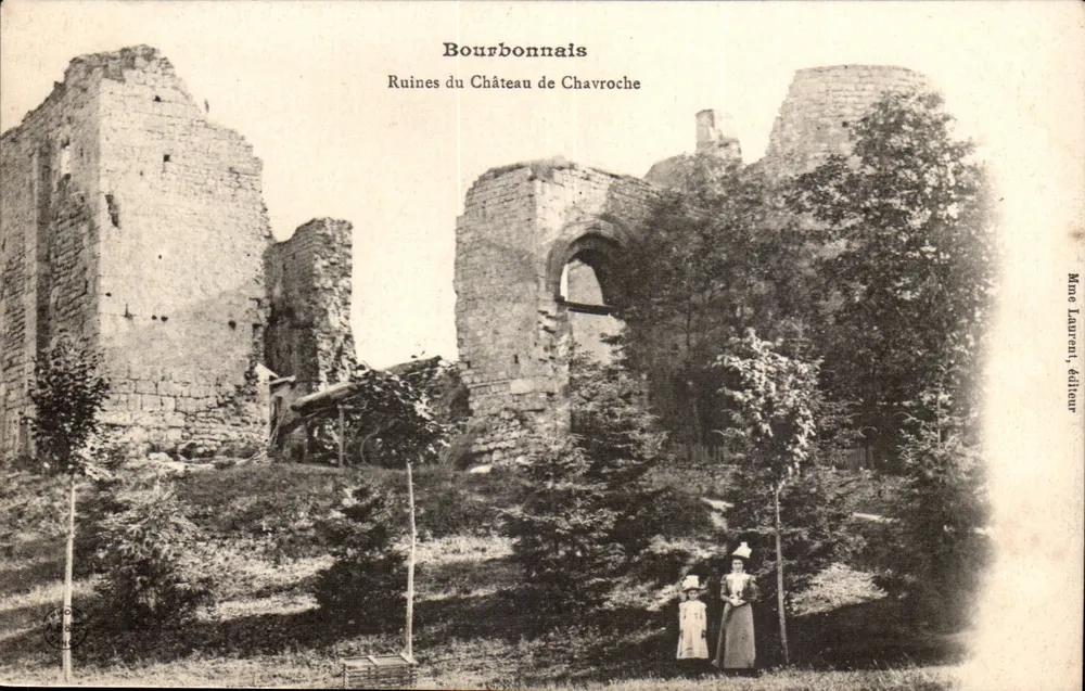 Bourbonnais — Ruínas do Castelo de Chavroche — Mme Laurent, editora - Frente
