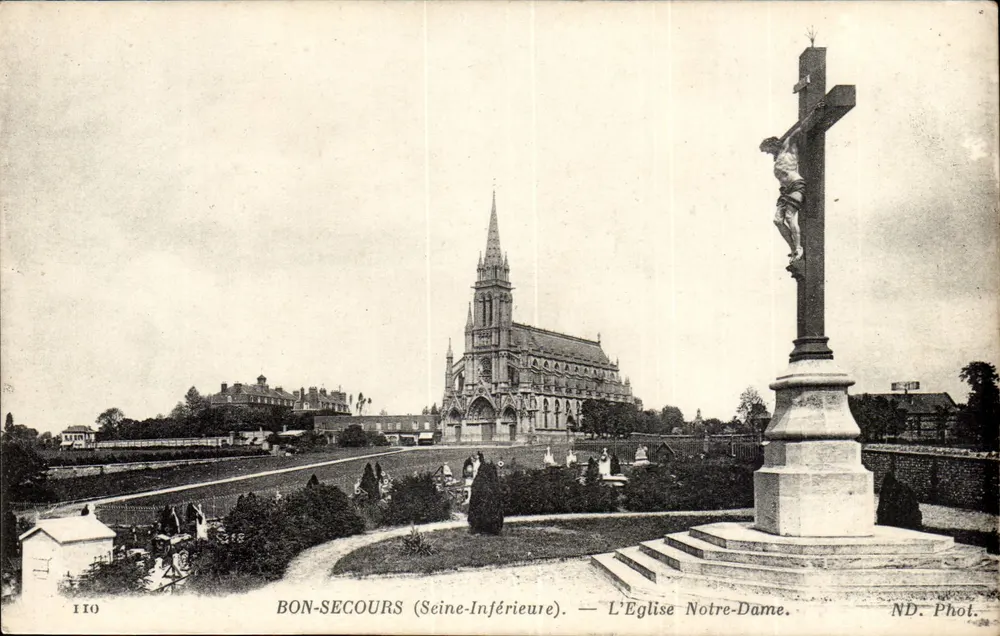 Bonsecours (Seine-Inférieure) — Kościół Najświętszej Maryi Panny — ND. Fot. - Awers