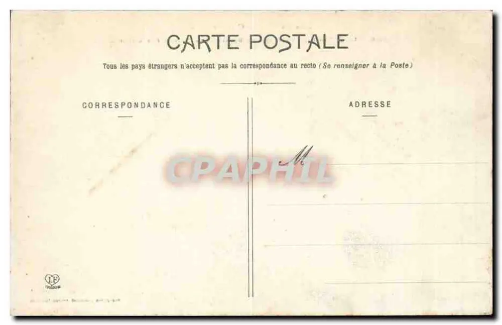 Der Canigou - Der Balatc-Wald und das Forsthaus — Pyrénées-Orientales, Phototypie Labouche Frères Toulouse, n°108 - Rückseite