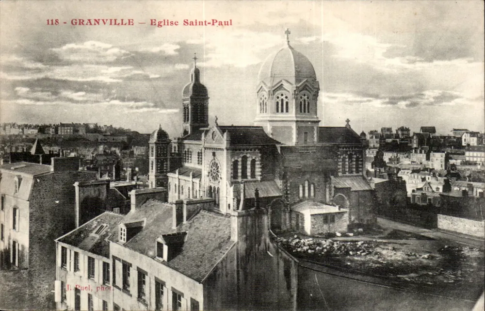 Granville — Igreja de São Paulo — J. Puel, fot. n°118 - Frente