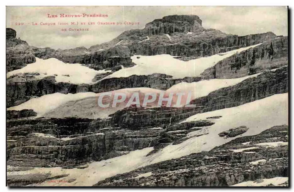 Die Hochpyrenäen — Der Casque (2000 M.) und die Cradins des Cirques de Gavarnie — Verlag J. P. L. NUNIEZ, Nr. 229 - Vorderseite