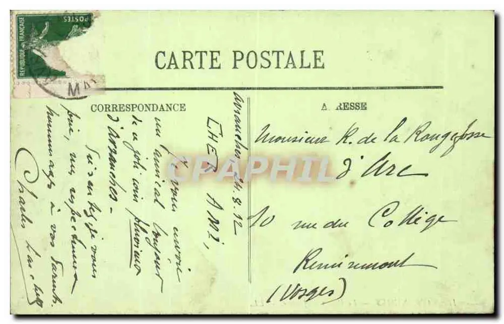 Avranches — O Palácio de Justiça — LL. (antigo episcopado) - Verso