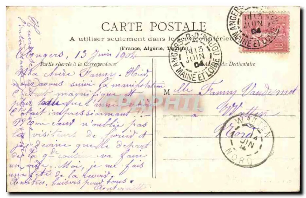 Angers - Praça de Lorena - Estátua de David d'Angers - Verso