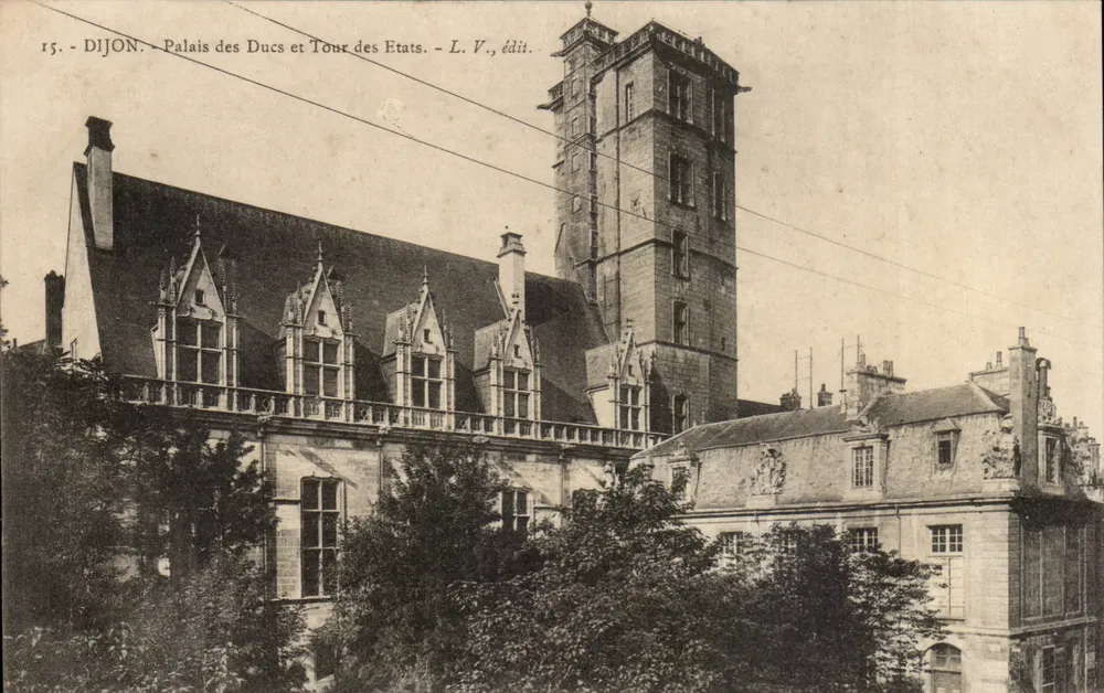 Dijon — Palast der Herzöge und Turm der Staaten — L. V., Verlag - Vorderseite