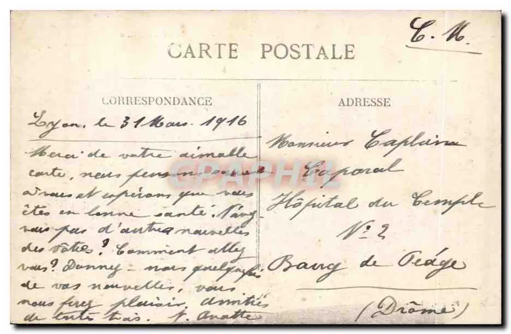 LYON - Vista geral de St-Georges e St-Jean — S. Fargez, n° 5427 - Verso