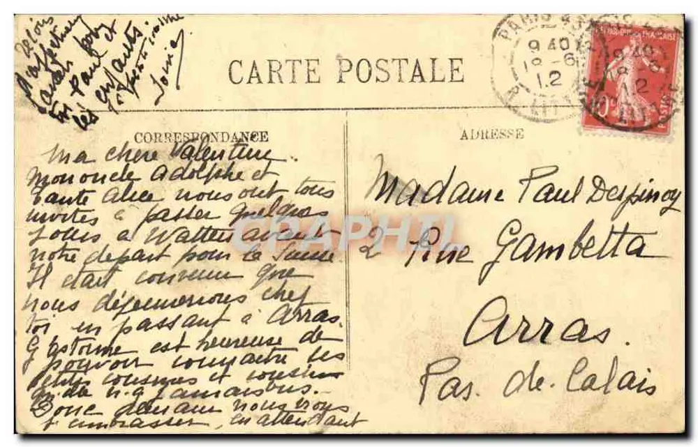 Paris (VIe) — O Jardim do Luxembourg — LL. — N° 159 - Verso