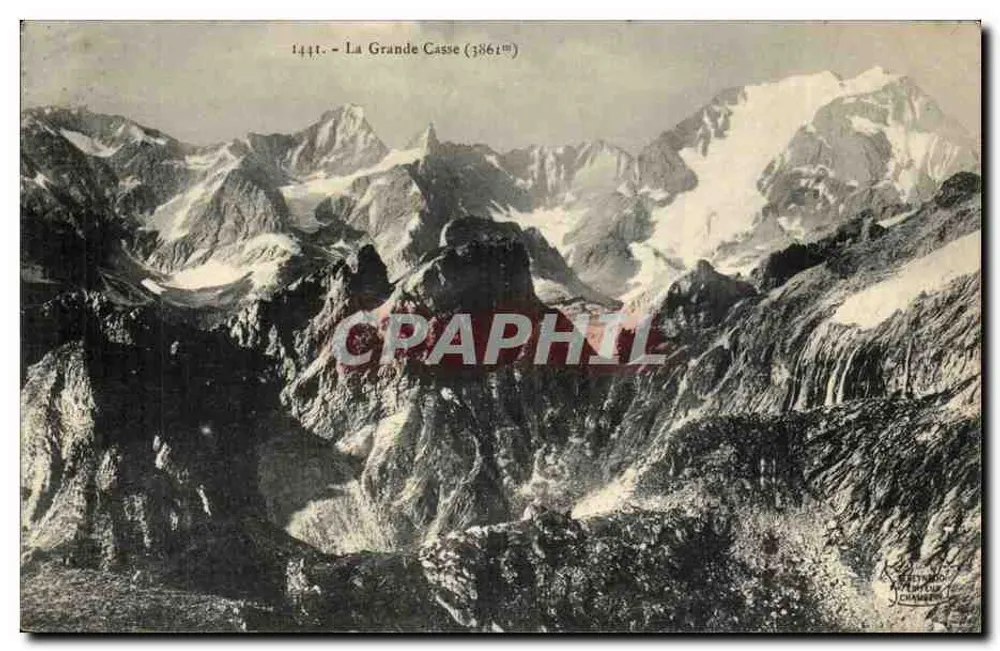 La Grande Casse (3861m) — vista alpina — editor V. Chambon - Frente