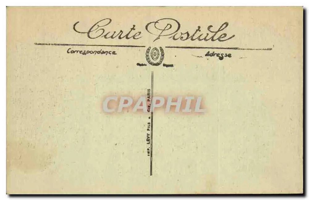 Abbeville — O Museu e a Estátua de Prarond — Editor Lévy Frères - Verso