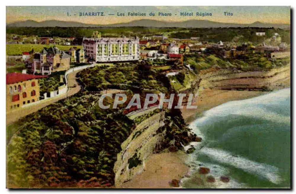 Biarritz — Die Klippen des Leuchtturms — Hôtel Régina — Editions Tito - Vorderseite