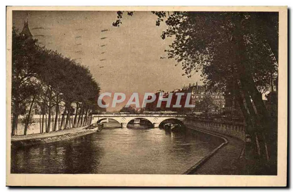 Paris. Spaziergang — Quai des Grands-Augustins und Pont Saint-Michel — Kunstausgabe YVON, Nr. 227 - Vorderseite