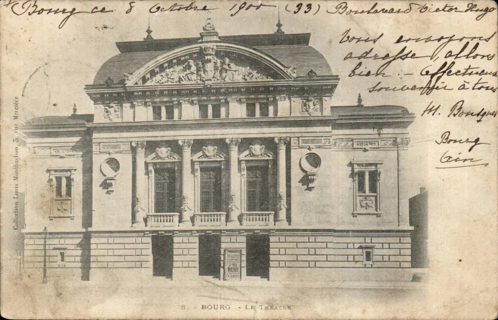 Bourg - O Teatro — Série (33) — Coleção Louis Monchardon, 5, rue Mercière - Frente
