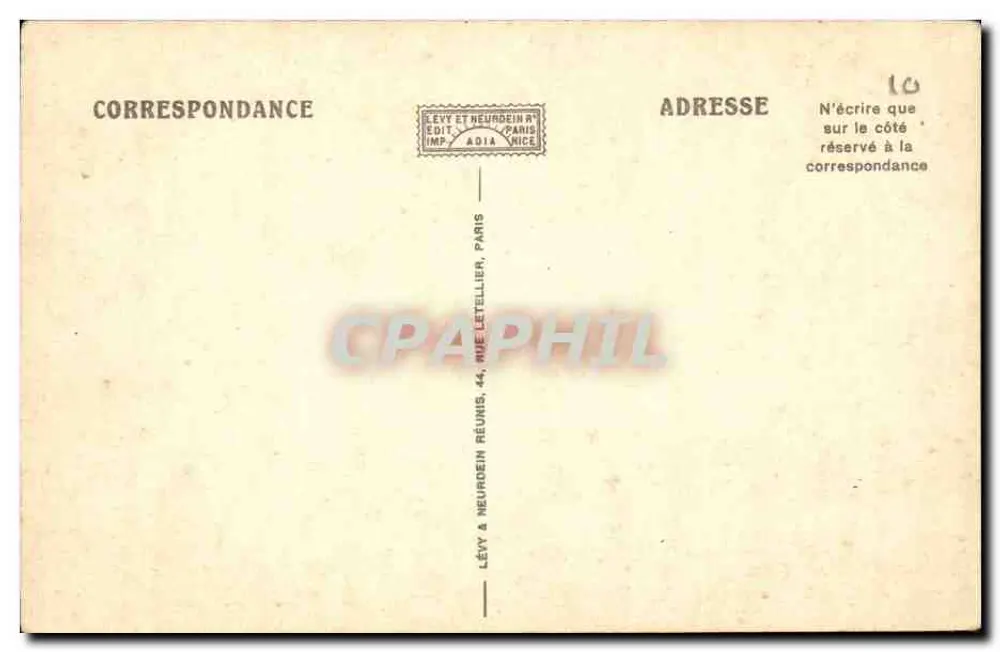 Aux Les-Bains — Grand Cercle — Saal von Baccara — Verlag Lévy & Neurdein, Paris - Rückseite