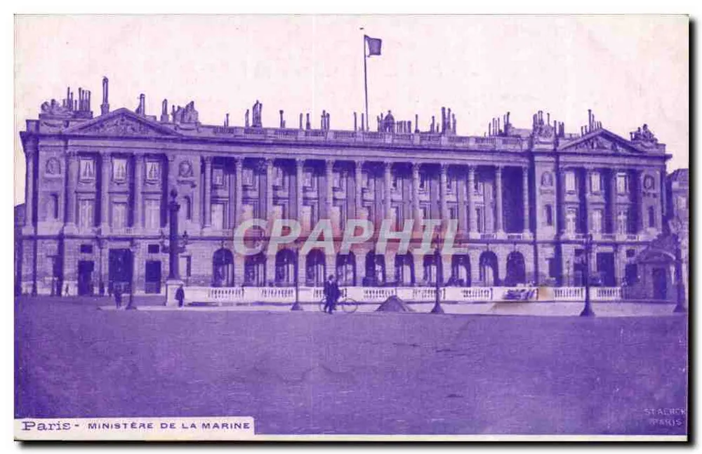 París - Ministerio de Marina — Stacher París - Anverso