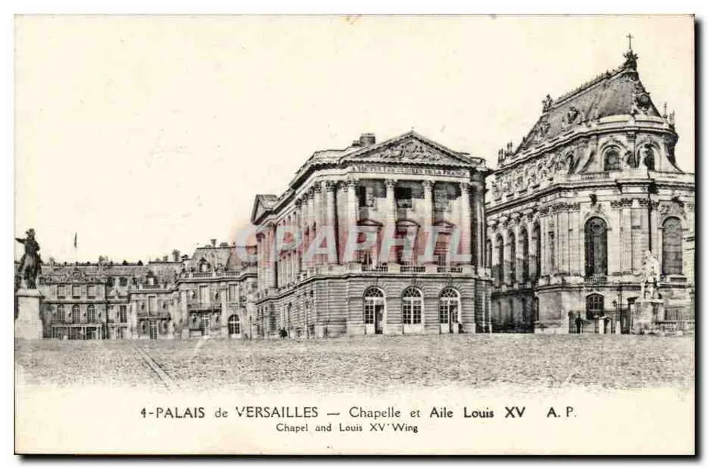 Schloss Versailles — Kapelle und Flügel Louis XV — A.P. - Vorderseite