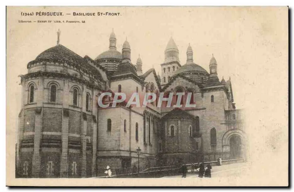 Périgueux — Basílica de São Front — Libourne, Henry d' Lirk, n° 44 - Frente